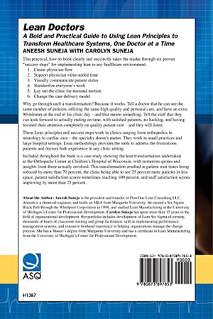 Lean Doctors: A Bold And Practical Guide To Using Lean Principles To Transform Healthcare Systems, One Doctor At A Time,Used