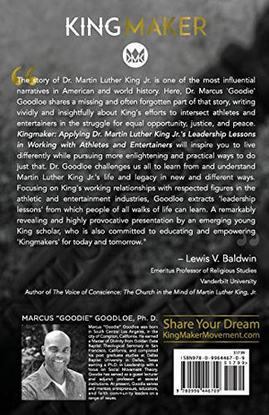 King Maker: Applying Dr. Martin Luther King Jr.'s Leadership Lessons in Working with Athletes and Entertainers,Used