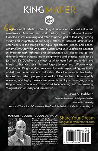 King Maker: Applying Dr. Martin Luther King Jr.'s Leadership Lessons in Working with Athletes and Entertainers,Used