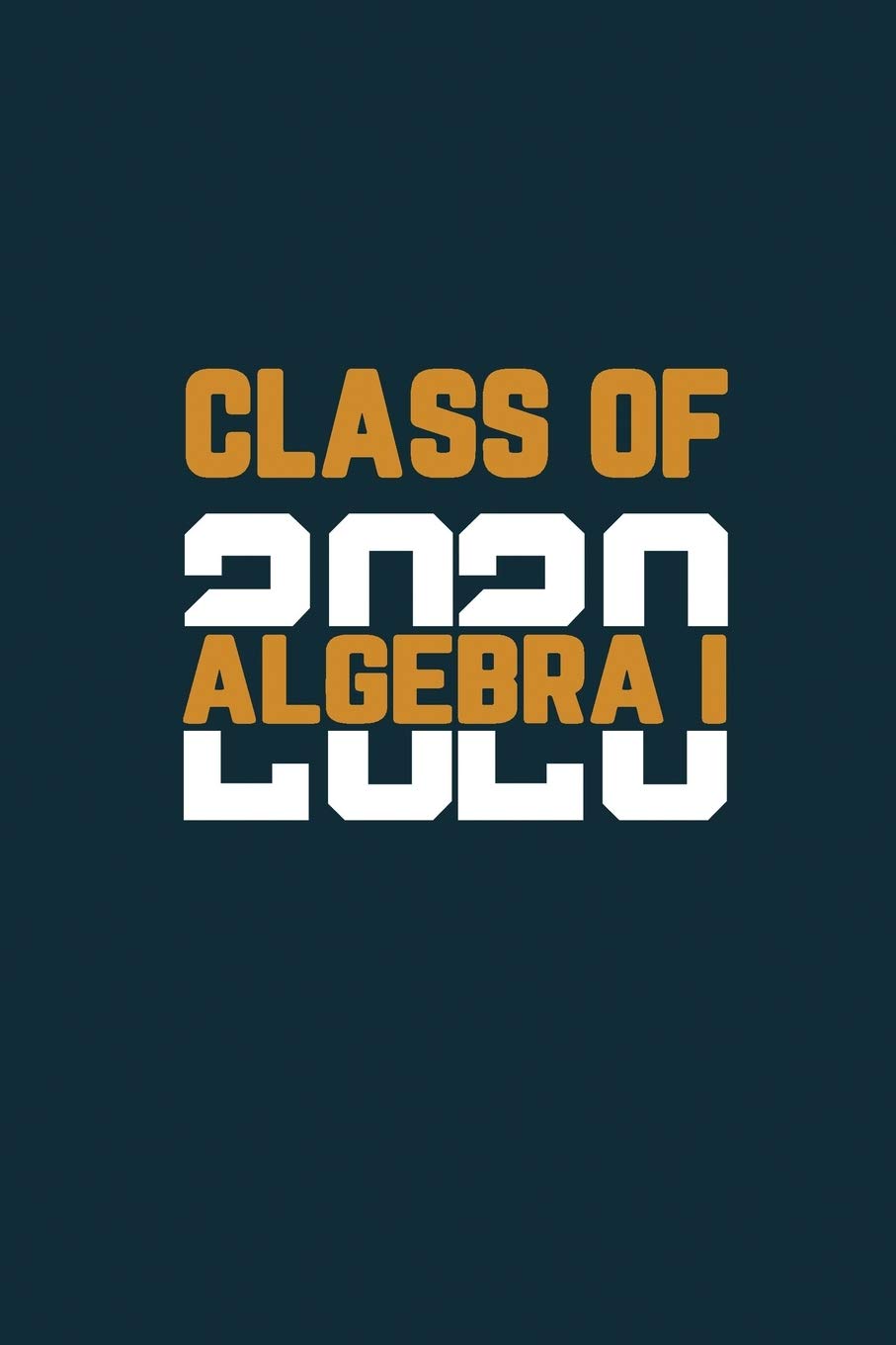Class Of 2020 Algebra I: Senior 12th Grade Graduation Notebook,Used
