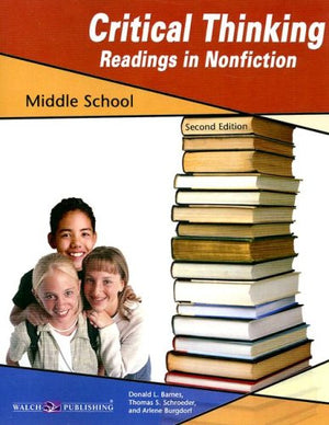 Critical Thinking For Readings In Nonfiction For Middle School, Grade 58,New