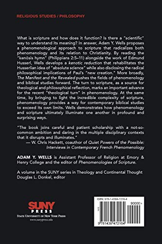 Manifest and the Revealed, The (SUNY Series in Theology and Continental Thought),Used