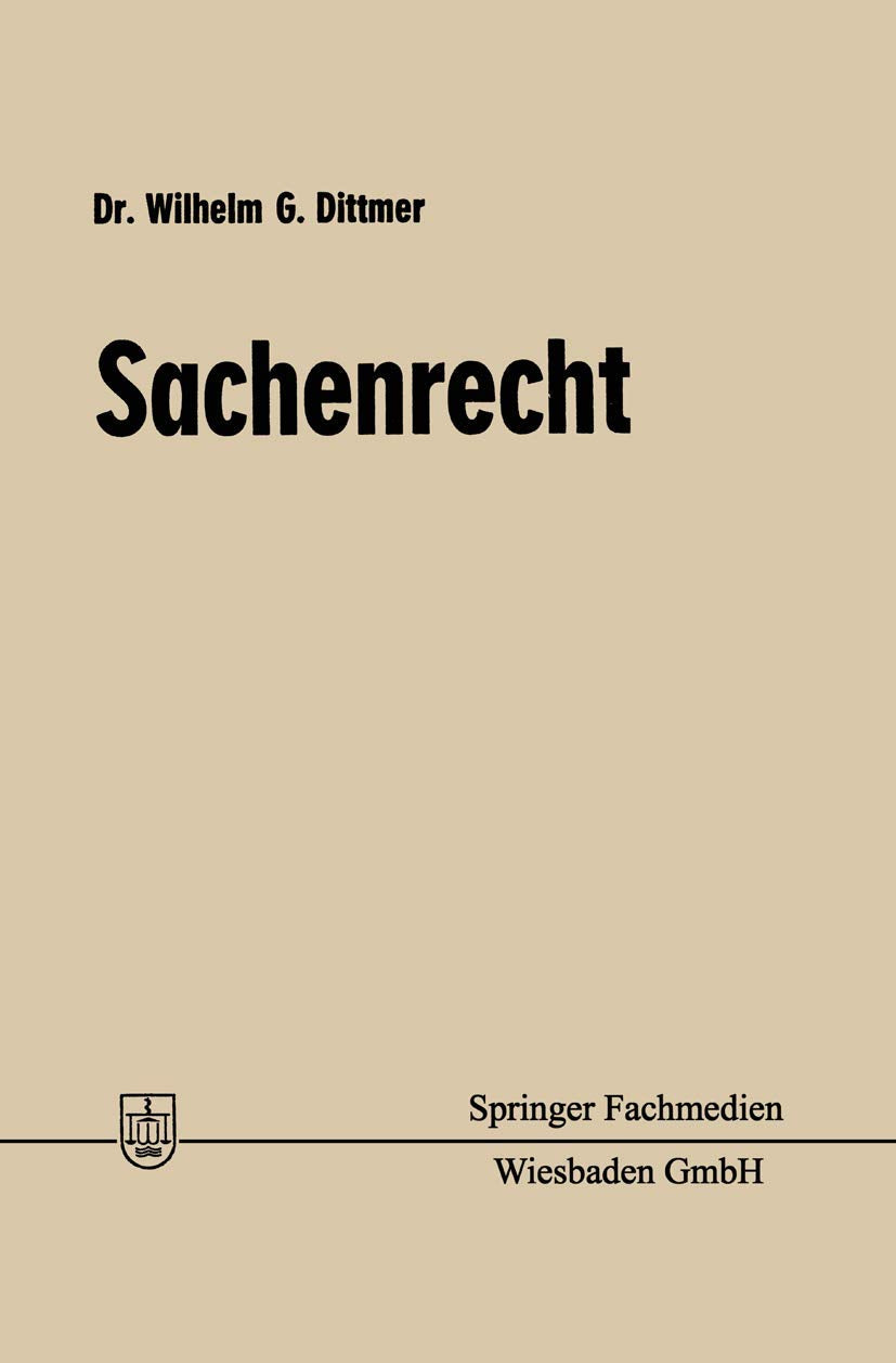Sachenrecht (German Edition),Used