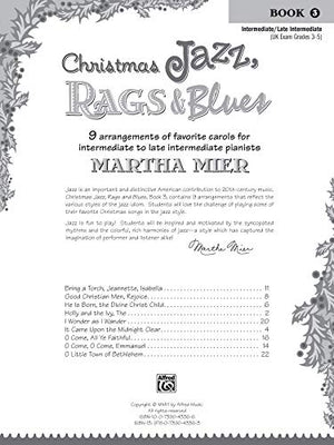 Christmas Jazz, Rags & Blues, Book 3,Used
