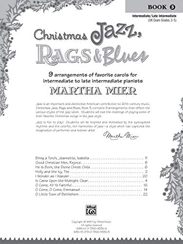 Christmas Jazz, Rags & Blues, Book 3,Used