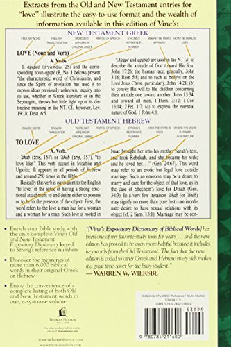Vine's Complete Expository Dictionary of Old and New Testament Words: With Topical Index,New