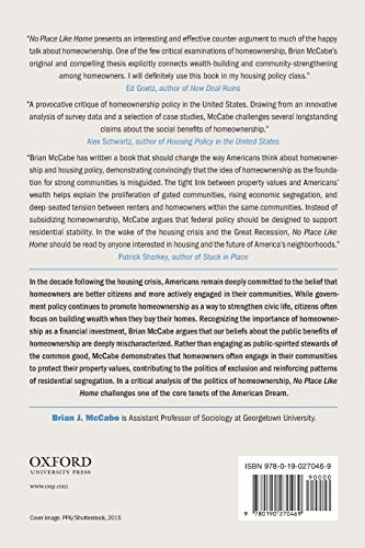 No Place Like Home: Wealth, Community and the Politics of Homeownership,Used
