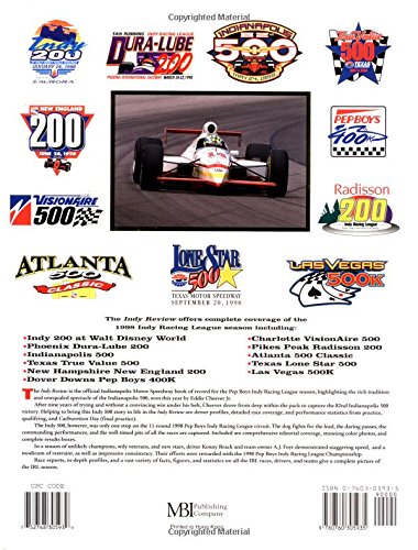 Indy Review 1998: Complete Coverage of the 1998 Indy Racing League Season,Used