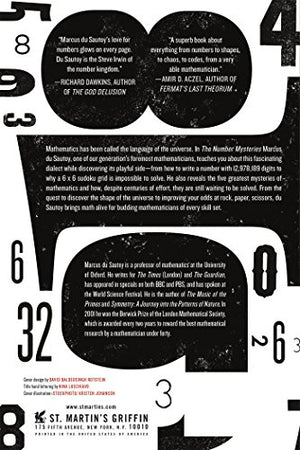 The Number Mysteries: A Mathematical Odyssey through Everyday Life (MacSci),Used