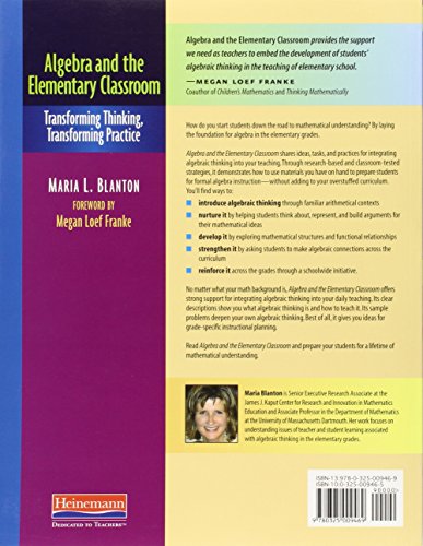 Algebra and the Elementary Classroom: Transforming Thinking, Transforming Practice,New