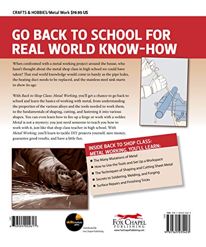 Metal Working: Real World Knowhow You Wish You Learned In High School (Fox Chapel Publishing) Stepbystep Directions And Illus,Used