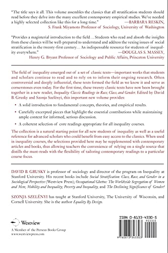 Inequality: Classic Readings In Race, Class, And Gender,Used