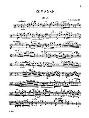 Two Romances, Op. 40, 50 (Kalmus Edition),Used