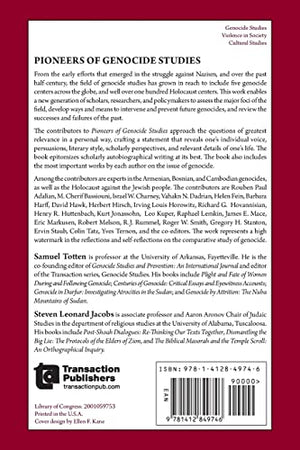 Pioneers of Genocide Studies,Used