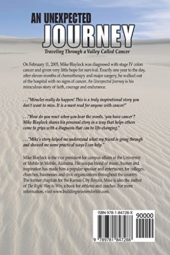 An Unexpected Journey: Traveling Through a Valley Called Cancer,Used