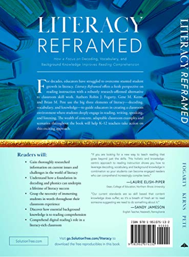 Literacy Reframed: How A Focus On Decoding, Vocabulary, And Background Knowledge Improves Reading Comprehension (A Guide To Teac