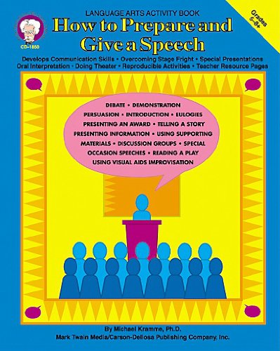 How to Prepare and Give a Speech, Grades 5  8,Used