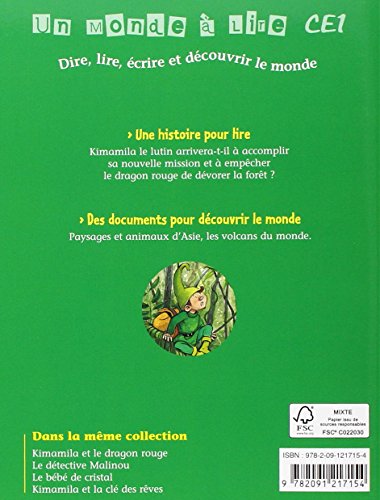 Un monde  lire CE1  srie bleue  Album 1 : Kimamila et le dragon rouge,Used