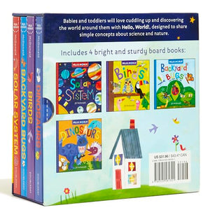 Hello, World! Boxed Set: Solar System; Dinosaurs; Backyard Birds; Bugs,New