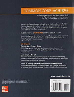 Common Core Achieve, GED Exercise Book Mathematics (BASICS & ACHIEVE),Used