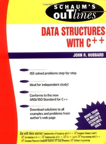 Schaum'S Outline Of Data Structures With C++,Used