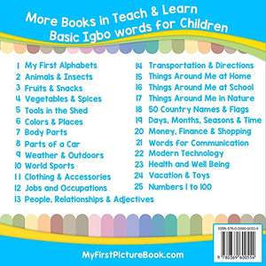 My First Igbo Alphabets Picture Book with English Translations: Bilingual Early Learning & Easy Teaching Igbo Books for Kids (Te,Used