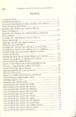 El Supremo Arte de Echar las Cartas con la Baraja Espa?la y Otros Naipes Tradicionales. Edicion Ilustrada. Incluye Tratado de As,Used