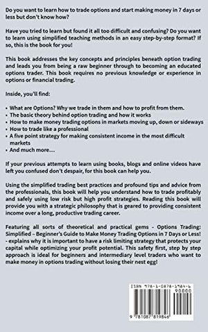 Options Trading: Simplified  Beginner's Guide to Make Money Trading Options in 7 Days or Less!  Learn the Fundamentals and Pro,Used