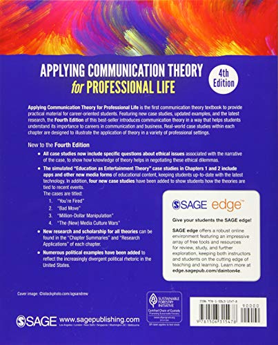 Applying Communication Theory For Professional Life: A Practical Introduction,New