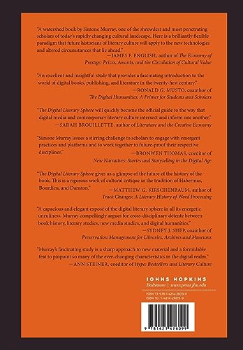 The Digital Literary Sphere: Reading, Writing, and Selling Books in the Internet Era,Used