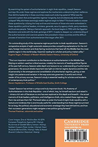 Anatomy of Authoritarianism in the Arab Republics,Used