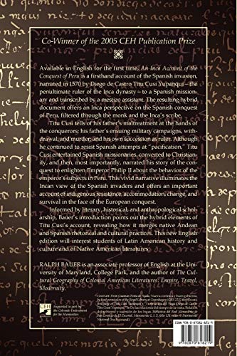 An Inca Account Of The Conquest Of Peru,Used