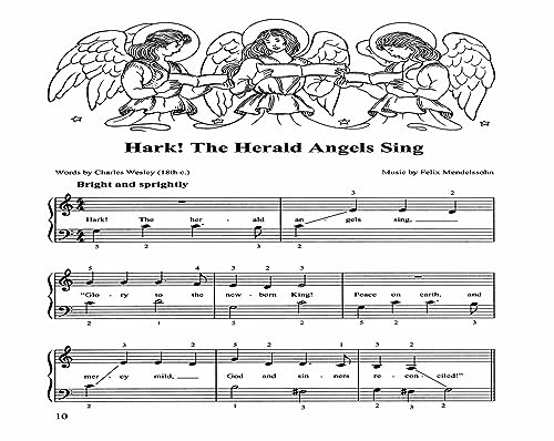 A First Book of Christmas Songs: For The Beginning Pianist with Downloadable MP3s (Dover Classical Piano Music For Beginners),Used