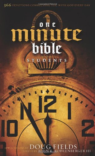 The Hcsb One Minute Bible For Students, Trade Paper: 366 Devotions Connecting You With God Every Day,Used
