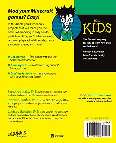 Minecraft Modding For Kids Fd (For Kids For Dummies)