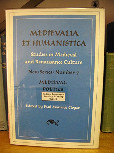 Medievalia Et Humanistica 7,Used