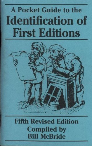 Pocket Guide To The Identification Of First Editions,Used