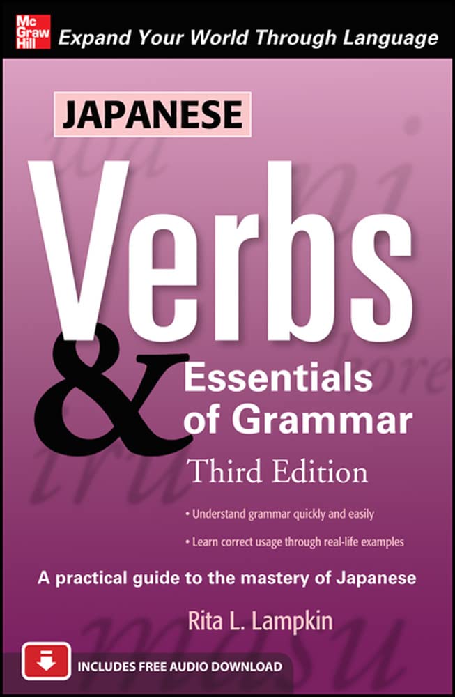 Japanese Verbs & Essentials Of Grammar, Third Edition,Used