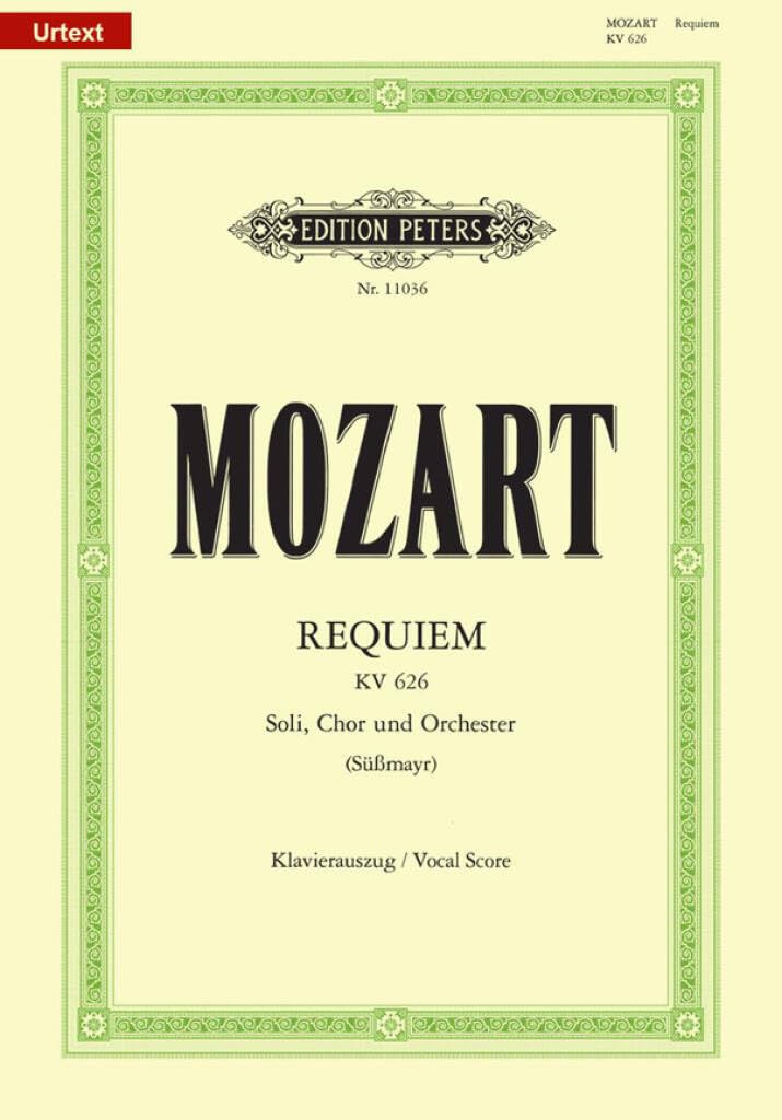 Requiem in D minor K626 (Completed by F. X. Smayr) (Vocal Score) (Edition Peters),Used