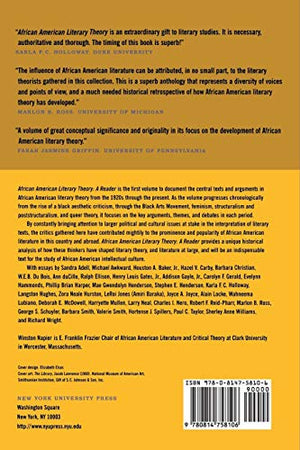 African American Literary Theory: A Reader,New