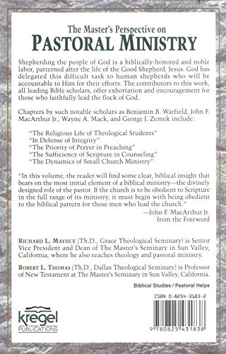 Master's Perspective on Pastoral Ministry, The (Master's Perspective Series, V. 3),Used