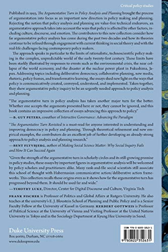 The Argumentative Turn Revisited: Public Policy as Communicative Practice,Used