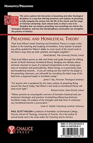 Preaching And Homiletical Theory (Preaching and its Partners),Used