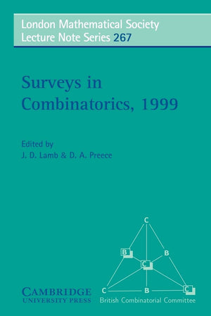 Surveys in Combinatorics, 1999 (London Mathematical Society Lecture Note Series, Series Number 267),Used