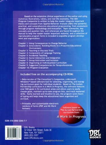 The Aba Program Companion: Organizing Quality Programs For Children With Autism And Pdd,Used