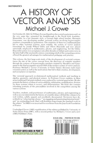 A History of Vector Analysis: The Evolution of the Idea of a Vectorial System (Dover Books on Mathematics),Used