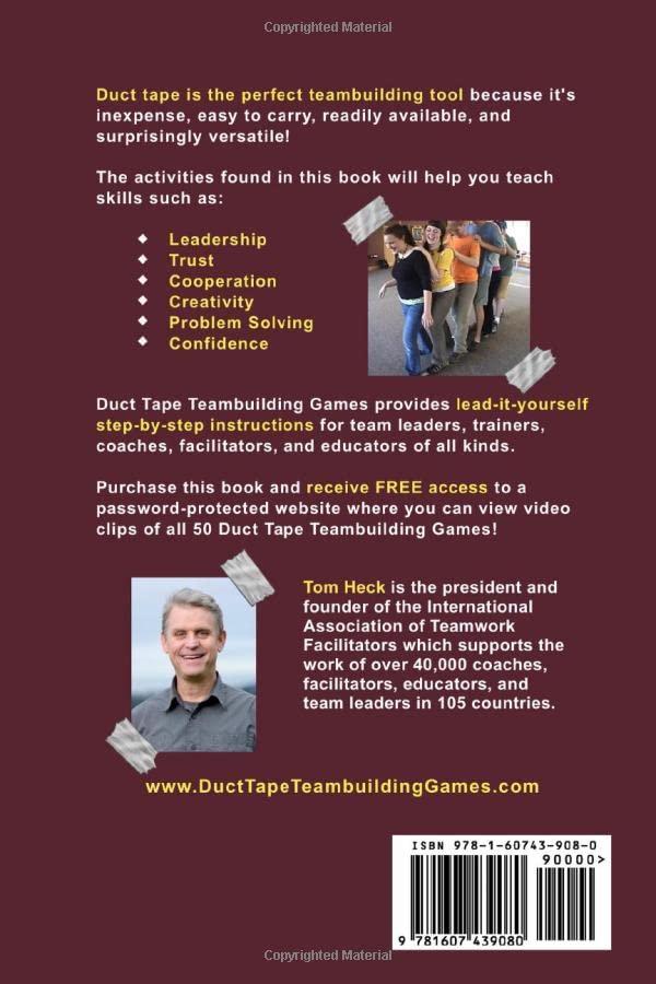 Duct Tape Teambuilding Games  50 Fun Activities to Help Your Team Stick Together,Used