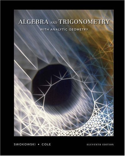 Algebra And Trigonometry With Analytic Geometry (11Th Edition With Cdrom) (Available Titles Cengagenow),New