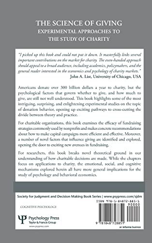 The Science of Giving: Experimental Approaches to the Study of Charity (The Society for Judgment and Decision Making Series),Used
