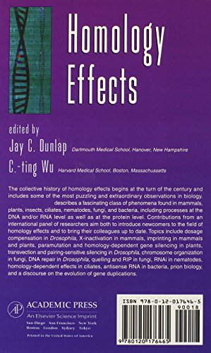 Homology Effects (Volume 46) (Advances In Genetics, Volume 46)